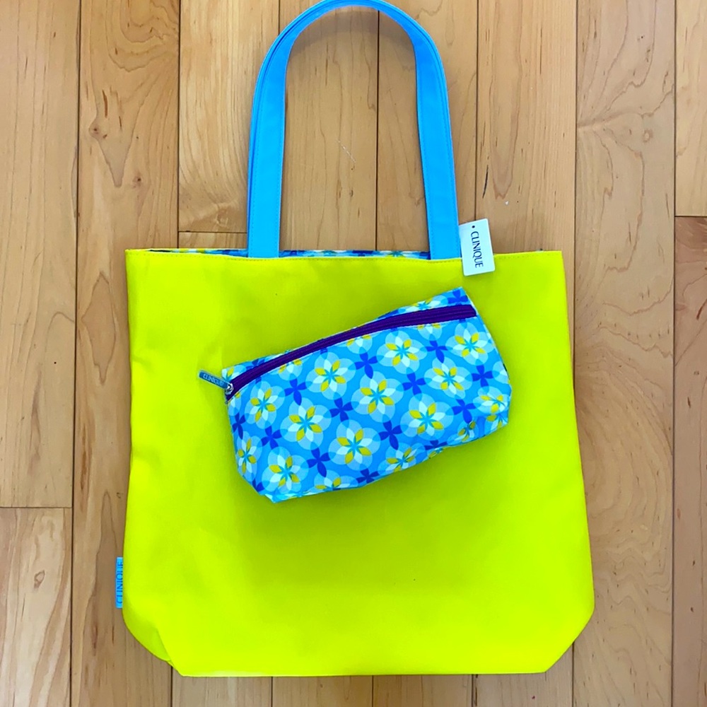 Clinique Tote NWT & Matching Bag